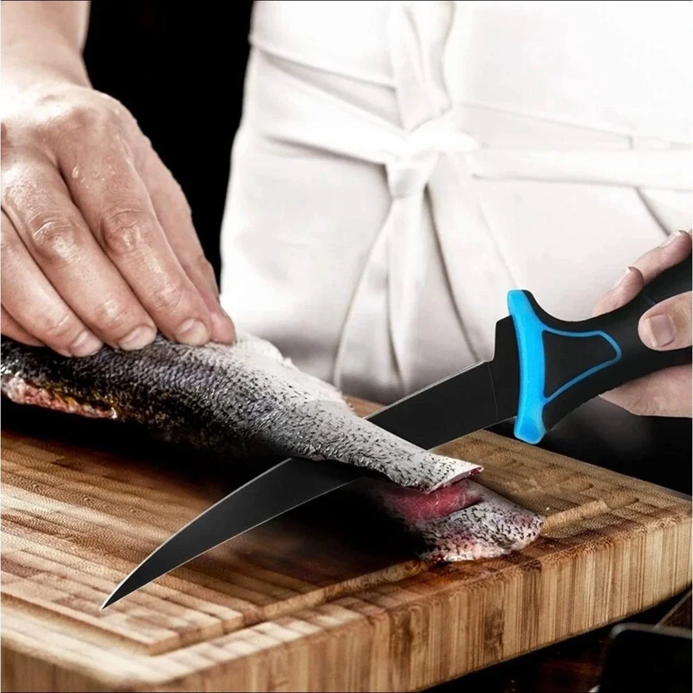 Flissa Fillet Knife Set With Pouch 5 Piece 4 Knives 1 Sharpener 5